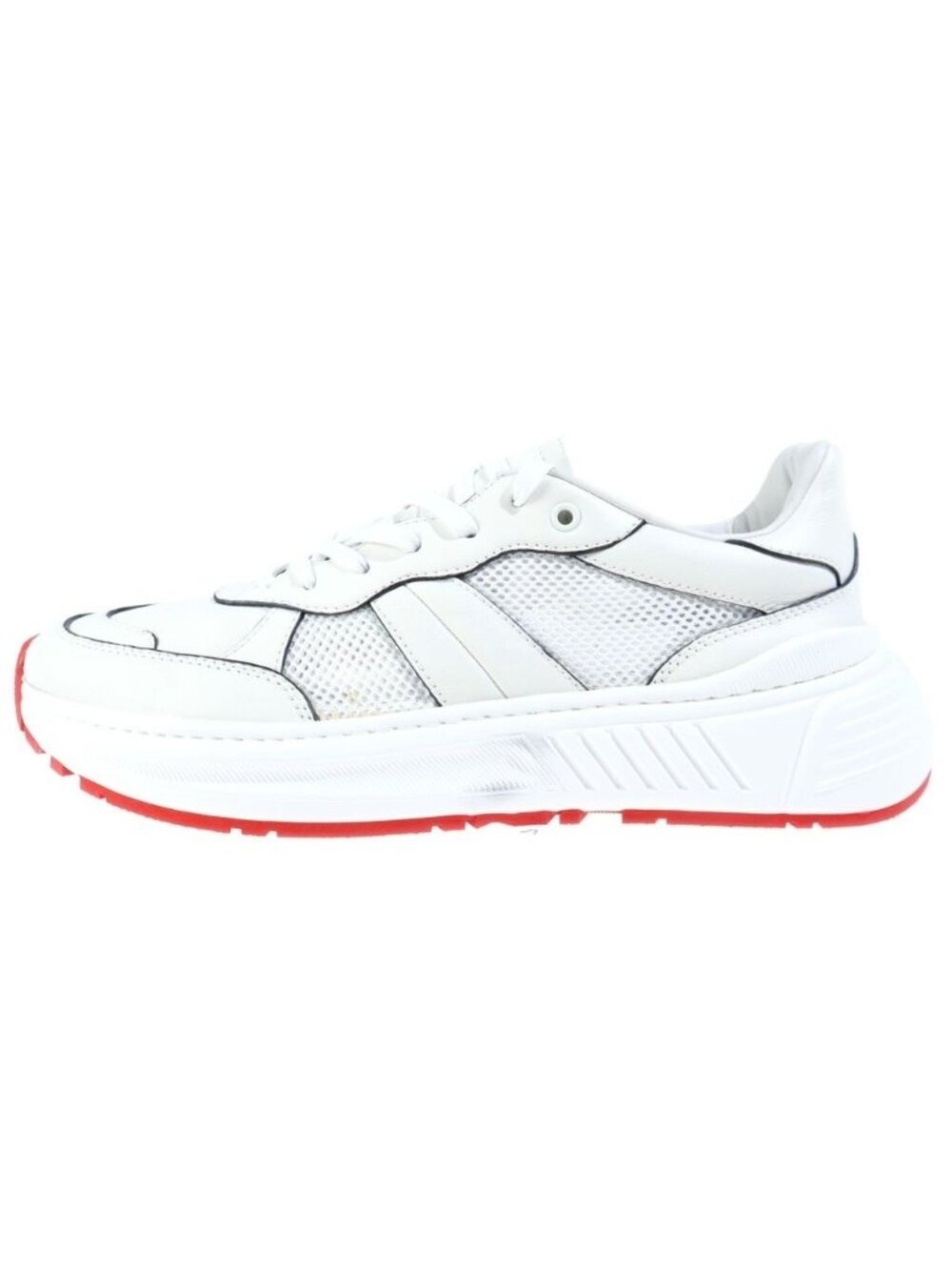 Bottega Veneta Speedster Speed Star Mesh Low-Top Sneakers White